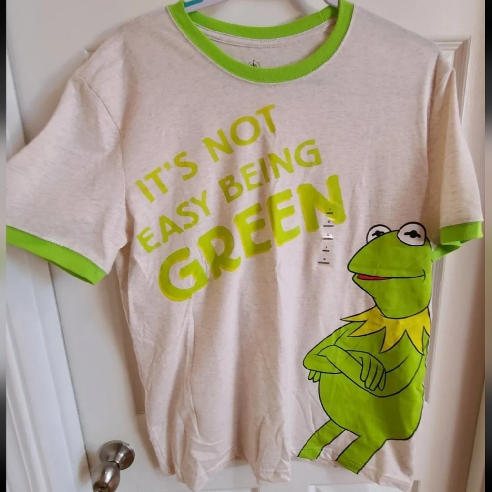 Disney Muppets Kermit the Frog ringer tshirt- Size Large